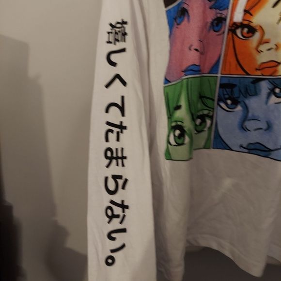 Anime Cartoon Hoodie Long Sleeve Tee NWT - Picture 5 of 6
